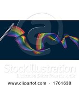 Vector Illustration of Rainbow Pride Peace Flag Woodcut Vintage Style by AtStockIllustration