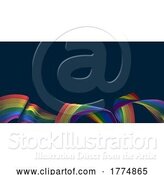 Vector Illustration of Rainbow Pride Peace Flag Woodcut Vintage Style by AtStockIllustration