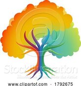 Vector Illustration of Rainbow Tree by AtStockIllustration