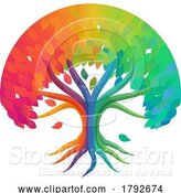 Vector Illustration of Rainbow Tree by AtStockIllustration