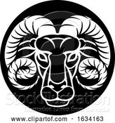 Vector Illustration of Ram Aries Zodiac Horoscope Sign by AtStockIllustration