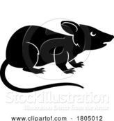 Vector Illustration of Rat Chinese Zodiac Horoscope Animal Year Sign by AtStockIllustration