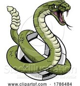 Vector Illustration of Rattlesnake Soccer Football Animal Team Mascot by AtStockIllustration