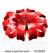 Vector Illustration of Red Christmas Bow by AtStockIllustration