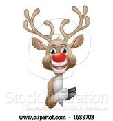 Vector Illustration of Reindeer Christmas Character by AtStockIllustration