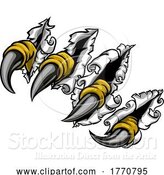 Vector Illustration of Ripping Tearing Monster Dinosaur Eagle Claw Talons by AtStockIllustration