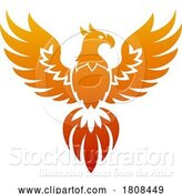 Vector Illustration of Rising Phoenix Bird by AtStockIllustration