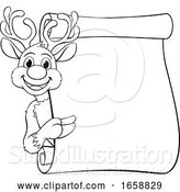Vector Illustration of Santas Christmas Reindeer Character by AtStockIllustration