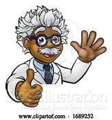 Vector Illustration of Scientist Character Sign Thumbs up by AtStockIllustration