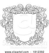 Vector Illustration of Shield Crest Heraldry Heraldic Family Coat of Arms by AtStockIllustration