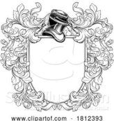 Vector Illustration of Shield Crest Heraldry Knight Family Coat of Arms by AtStockIllustration