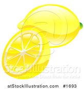 Vector Illustration of Shiny Organic Lemons by AtStockIllustration