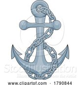 Vector Illustration of Ship Anchor Boat Chain Nautical Illustration by AtStockIllustration