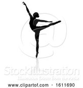 Vector Illustration of Silhouette Ballet Dancer by AtStockIllustration