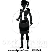 Vector Illustration of Silhouette Business Person by AtStockIllustration
