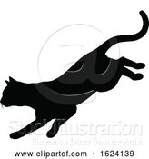 Vector Illustration of Silhouette Cat Pet Animal by AtStockIllustration