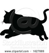 Vector Illustration of Silhouette Cat Pet Animal by AtStockIllustration