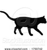 Vector Illustration of Silhouette Cat Pet Animal by AtStockIllustration