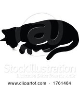 Vector Illustration of Silhouette Cat Pet Animal by AtStockIllustration