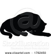 Vector Illustration of Silhouette Cat Pet Animal by AtStockIllustration