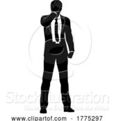 Vector Illustration of Silhouetted Business Man by AtStockIllustration