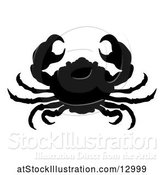 Vector Illustration of Silhouetted Crab by AtStockIllustration