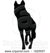 Vector Illustration of Silhouetted Dog by AtStockIllustration