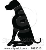 Vector Illustration of Silhouetted Dog by AtStockIllustration