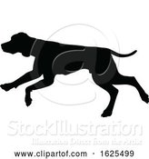 Vector Illustration of Silhouetted Dog by AtStockIllustration