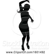 Vector Illustration of Silhouetted Female Dancer in Heels by AtStockIllustration