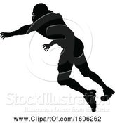 Vector Illustration of Silhouetted Football Player by AtStockIllustration