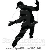 Vector Illustration of Silhouetted Male Dancer by AtStockIllustration