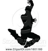 Vector Illustration of Silhouetted Male Dancer by AtStockIllustration