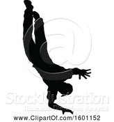 Vector Illustration of Silhouetted Male Dancer by AtStockIllustration