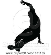 Vector Illustration of Silhouetted Male Dancer by AtStockIllustration