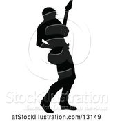 Vector Illustration of Silhouetted Male Guitarist by AtStockIllustration