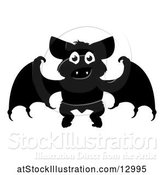 Vector Illustration of Silhouetted Vampire Bat by AtStockIllustration