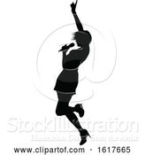 Vector Illustration of Singers Pop Country Rock Hiphop Star Silhouette by AtStockIllustration