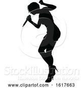 Vector Illustration of Singers Pop Country Rock Hiphop Star Silhouette by AtStockIllustration