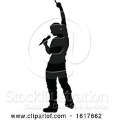 Vector Illustration of Singers Pop Country Rock Hiphop Star Silhouette by AtStockIllustration