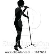 Vector Illustration of Singers Pop Country Rock Hiphop Star Silhouette by AtStockIllustration