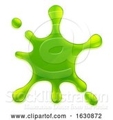 Vector Illustration of Slime Green Goo Messy Blobs Splat by AtStockIllustration