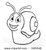 Vector Illustration of Snail Character by AtStockIllustration