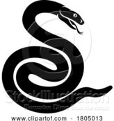 Vector Illustration of Snake Chinese Zodiac Horoscope Animal Year Sign by AtStockIllustration