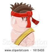 Vector Illustration of Soldier Guy Avatar People Icon by AtStockIllustration