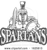 Vector Illustration of Spartan Trojan American Football Sports Mascot by AtStockIllustration