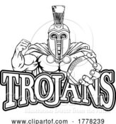 Vector Illustration of Spartan Trojan American Football Sports Mascot by AtStockIllustration