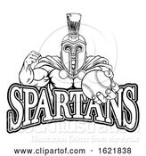 Vector Illustration of Spartan Trojan Baseball Sports Mascot by AtStockIllustration