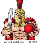 Vector Illustration of Spartan Trojan Cricket Sports Mascot by AtStockIllustration