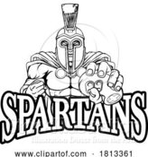 Vector Illustration of Spartan Trojan Gamer Gladiator Controller Mascot by AtStockIllustration